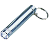 프로 모션 금속 손전등 열쇠 고리, 미니 Led 키체인 로고 실크 스크린 인쇄