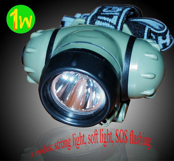 산업 LED 머리 토치, 야영을 위한 3개 와트 크리 사람 LED Headlamps