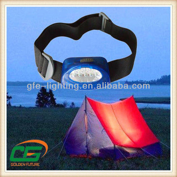 5PCS 백색 LED, 14000MCD를 가진 건전지 소형 야영 지도된 Headlamp