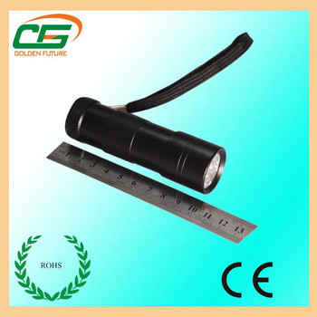 12pcs 백색 LED의 AAA LED 플래쉬 등을 가진 알루미늄 LED 토치 플래쉬 등