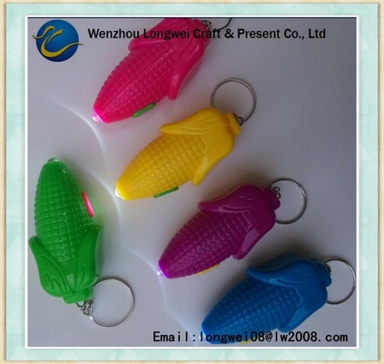 태양 플래쉬 등 플라스틱 Carabiner Keychain의 OEM LED 열쇠 고리