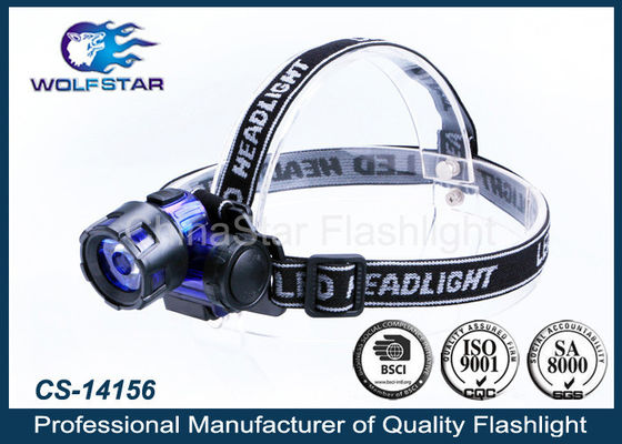 3개의 x AAA 건전지를 가진 3W LED PMMA LEN 고성능 LED 머리 토치